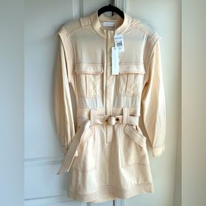 Never been worn - Jonathan Simkhai Daniella Textured Utilitarian Dress Size 0.